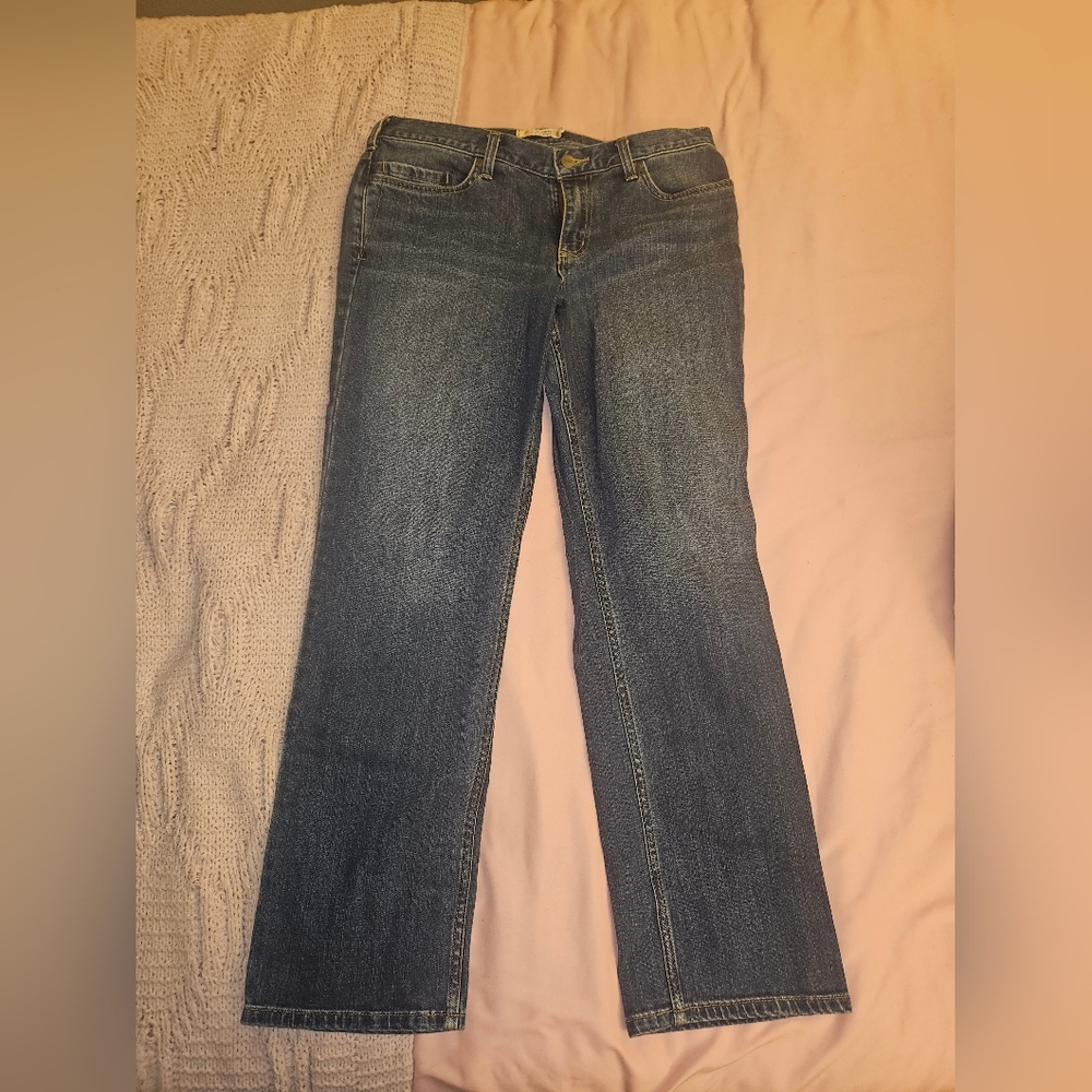 Carhartt Women's Dark Blue Straight Jeans Size 10 Short